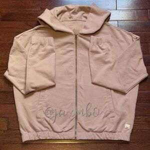 Vuori Laguna Zip Up Hoodie Sweatshirt Dogwood Large